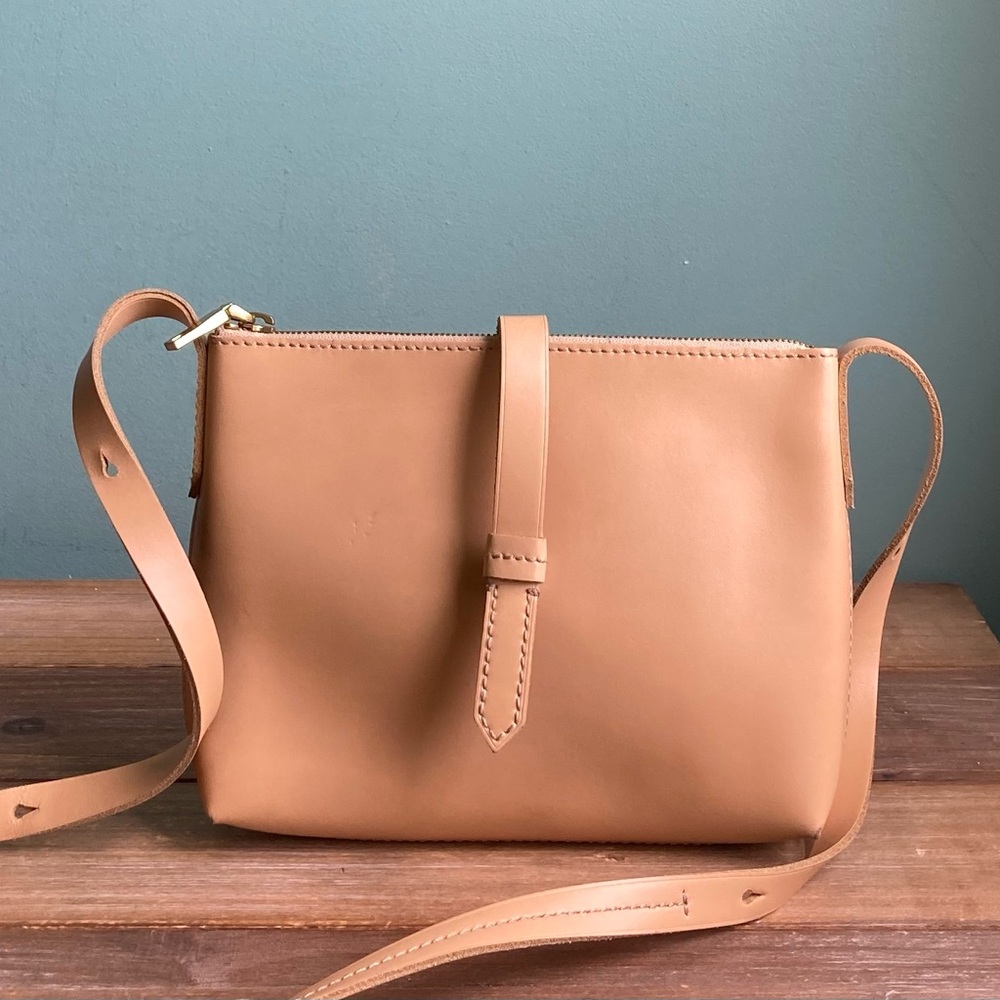 J. Crew Parker Smooth Leather Crossbody Bag